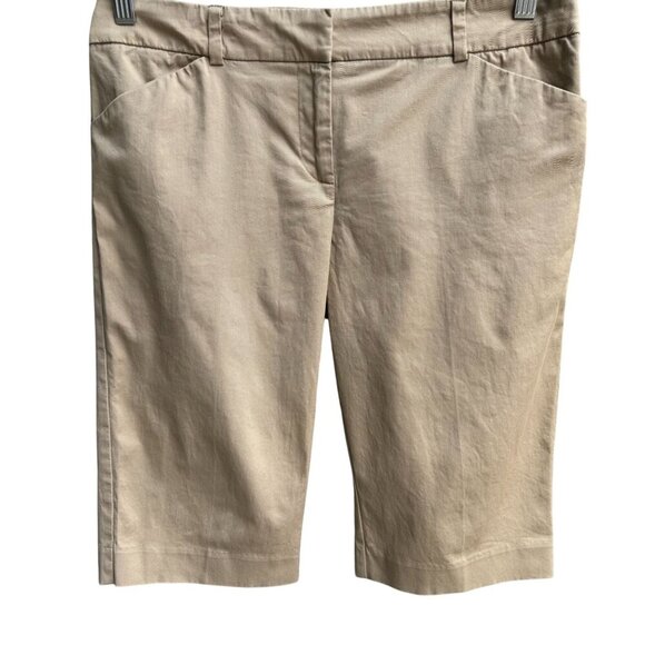7th Avenue Design New York & Co Womens Flat Front Stretch Preppy Bermuda Short 4 - Picture 1 of 8